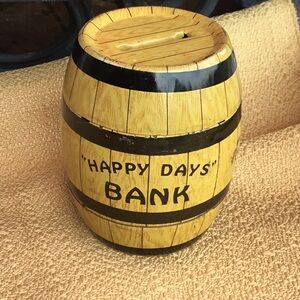 Vintage”Happy Days” Bank - as found condition